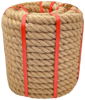 1 Inch x 100 Ft Hemp Rope, 900 Lbs Working Strength, 4 Strand Twisted Cord for Tug of War, Porch Swings, Landscaping & Decor 1 Inch x 100 Ft Hemp Rope, 900 Lbs Working Strength, 4 Strand Twisted Cord for Tug of War, Porch Swings, Landscaping & Decor