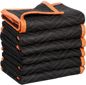 79522 Heavy Duty Padded Moving Blankets, Orange/Black, 72 x 80, 6 Pack 79522 Heavy Duty Padded Moving Blankets, Orange/Black, 72 x 80, 6 Pack