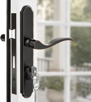 Storm Door Handle Accessory Set, Storm Door Handle Replacement Part with Lock Cylinder and Key, 2-1/2" Handle PZ Storm Door Handle Accessory Set, Storm Door Handle Replacement Part with Lock Cylinder and Key, 2-1/2" Handle PZ