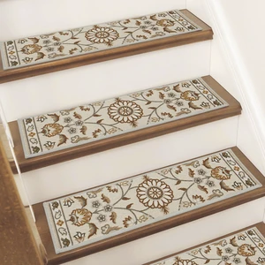 Stair Treads for Wooden Steps, 8"X30", 15pcs, Brown/Grey Non-Slip Machine Washable Carpet Stair Treads, TPE Backing, 100% Polyester, Soft Indoor Stair Runner for Kids Elders and Pets Stair Treads for Wooden Steps, 8"X30", 15pcs, Brown/Grey Non-Slip Machine Washable Carpet Stair Treads, TPE Backing, 100% Polyester, Soft Indoor Stair Runner for Kids Elders and Pets