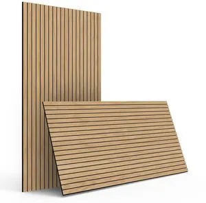 4-Piece Wood Slat Wall Panel for Interior Wall Decor Noise Cancelling 47.2" x 23.6" Peel and Stick Acoustic Decorative 3D Sound Absorbing Wall Paneling, Natural Oak 4-Piece Wood Slat Wall Panel for Interior Wall Decor Noise Cancelling 47.2" x 23.6" Peel and Stick Acoustic Decorative 3D Sound Absorbing Wall Paneling, Natural Oak