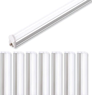 LED T5 Shop Light 4FT, 2200lm, 4000K Cool White, 20W, 8 Packs Linkable Shop Lights, Ceiling and Under Cabinet Light, Tube Lights for Garage Warehouse Workshop Basement, ETL Listed LED T5 Shop Light 4FT, 2200lm, 4000K Cool White, 20W, 8 Packs Linkable Shop Lights, Ceiling and Under Cabinet Light, Tube Lights for Garage Warehouse Workshop Basement, ETL Listed