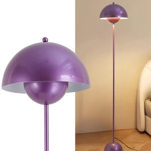 Mid-Century Modern Metal Bud Floor Lamp for Home and Office, Pearl Violet Indirect lighting, fits narrow spaces,fit for bedroom, living room & office, match with modern, industrial, farmhouse decor Mid-Century Modern Metal Bud Floor Lamp for Home and Office, Pearl Violet Indirect lighting, fits narrow spaces,fit for bedroom, living room & office, match with modern, industrial, farmhouse decor