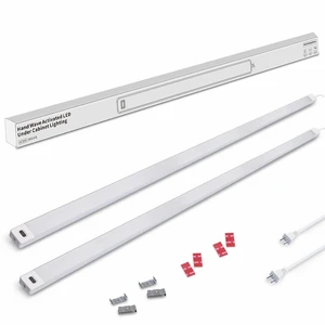 2Pcs 36 Inch Under Cabinet Lights with Hand Wave,Plug and Play 4000K Natural White,Dimmable,CRI>90,110V,750 Lumen,10W,Bright Counter,Shelf,Above the Sink 2Pcs 36 Inch Under Cabinet Lights with Hand Wave,Plug and Play 4000K Natural White,Dimmable,CRI>90,110V,750 Lumen,10W,Bright Counter,Shelf,Above the Sink