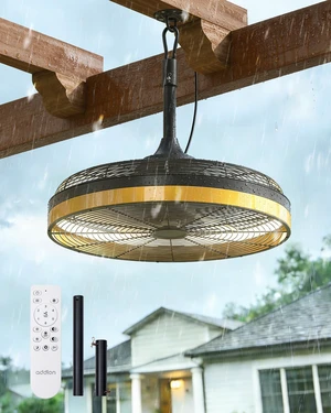 20 Inch Black Outdoor Ceiling Fan with Light, Waterproof, Remote&APP 3CCT dimmable light, DC motor, 6 speeds, plug-in caged fan with hook hanging for patios, gazebos, pergolas, porches, canopies 20 Inch Black Outdoor Ceiling Fan with Light, Waterproof, Remote&APP 3CCT dimmable light, DC motor, 6 speeds, plug-in caged fan with hook hanging for patios, gazebos, pergolas, porches, canopies