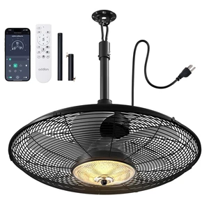 20 Inch IP65 Outdoor Ceiling Fan with Light for Patios, Remote & APP Waterproof hanging caged fan with remote and app control, 6 speeds, quiet DC motor, for patios, pergolas, porches, canopies 20 Inch IP65 Outdoor Ceiling Fan with Light for Patios, Remote & APP Waterproof hanging caged fan with remote and app control, 6 speeds, quiet DC motor, for patios, pergolas, porches, canopies