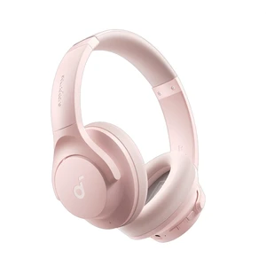 by Anker Q20i Hybrid Active Noise Cancelling Headphones, Pink Over-Ear, Bluetooth, 40H ANC Playtime, Hi-Res Audio, Big Bass, Transparency Mode, Customize via App, Travel, Home, Office by Anker Q20i Hybrid Active Noise Cancelling Headphones, Pink Over-Ear, Bluetooth, 40H ANC Playtime, Hi-Res Audio, Big Bass, Transparency Mode, Customize via App, Travel, Home, Office