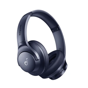 by Anker Q20i Hybrid Active Noise Cancelling Headphones, Blue Over-Ear, Bluetooth, 40H ANC Playtime, Hi-Res Audio, Big Bass, Transparency Mode, Customize via App, Travel, Home, Office by Anker Q20i Hybrid Active Noise Cancelling Headphones, Blue Over-Ear, Bluetooth, 40H ANC Playtime, Hi-Res Audio, Big Bass, Transparency Mode, Customize via App, Travel, Home, Office