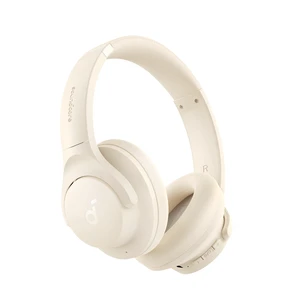 by Anker Q20i Hybrid Active Noise Cancelling Headphones, White Over-Ear, Bluetooth, 40H ANC Playtime, Hi-Res Audio, Big Bass, Transparency Mode, Customize via App, Travel, Home, Office by Anker Q20i Hybrid Active Noise Cancelling Headphones, White Over-Ear, Bluetooth, 40H ANC Playtime, Hi-Res Audio, Big Bass, Transparency Mode, Customize via App, Travel, Home, Office