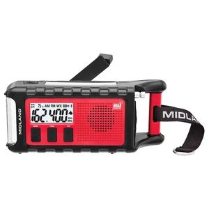 ER310PRO, Portable Emergency Bluetooth Weather AM/FM Radio 10,000 mAh Power Bank - Multiple Power Sources, SOS Flashlight, Ultrasonic Rescue Dog Siren, & NOAA Weather (Red/Black) ER310PRO, Portable Emergency Bluetooth Weather AM/FM Radio 10,000 mAh Power Bank - Multiple Power Sources, SOS Flashlight, Ultrasonic Rescue Dog Siren, & NOAA Weather (Red/Black)