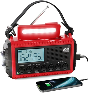 Emergency Radio, 5000mAh/18500mWh Weather Radio, Solar Hand Crank Emergency Radio with AM/FM/SW/NOAA, Cell Phone Charger, Headphone Jack, Flashlight, Type-C Charging and SOS Siren for Hurricane Emergency Radio, 5000mAh/18500mWh Weather Radio, Solar Hand Crank Emergency Radio with AM/FM/SW/NOAA, Cell Phone Charger, Headphone Jack, Flashlight, Type-C Charging and SOS Siren for Hurricane