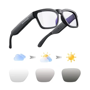 Open Ear Smart Glasses, UV400 Z87.1 Lightweight Bluetooth Sunglasses Up to 10H Playtime, Hands-Free Calling, Music Playback, Voice Control, Photochromic Lens, Unisex for Daily Wear & Outdoor Use Open Ear Smart Glasses, UV400 Z87.1 Lightweight Bluetooth Sunglasses Up to 10H Playtime, Hands-Free Calling, Music Playback, Voice Control, Photochromic Lens, Unisex for Daily Wear & Outdoor Use