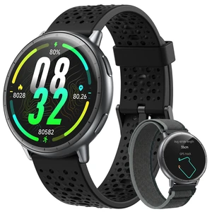 Smart Watch for Men Women,GPS Built-in,1.3" Ultra-bright AMOLED Display,SOS Fitness Tracker with Heart Rate Monitor,Compass,Barometer,Compatible with iPhone/Android Phones,5ATM Waterproof,2 Bands Smart Watch for Men Women,GPS Built-in,1.3" Ultra-bright AMOLED Display,SOS Fitness Tracker with Heart Rate Monitor,Compass,Barometer,Compatible with iPhone/Android Phones,5ATM Waterproof,2 Bands