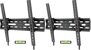 UL Listed Tilting Low Profile TV Wall Mount - Holds Most 26-60 Inch TVs Up to 99 lbs, Quick Release Lock, Max VESA 400x400mm, Fits 8''-16'' Studs - by (Pack of 2) UL Listed Tilting Low Profile TV Wall Mount - Holds Most 26-60 Inch TVs Up to 99 lbs, Quick Release Lock, Max VESA 400x400mm, Fits 8''-16'' Studs - by (Pack of 2)