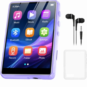MP3 Player with Bluetooth 5.4, 64GB 2.4" Portable HiFi Music Player with FM Radio/HD Speaker/E-Book, Digital Music Player Earphones Included MP3 Player with Bluetooth 5.4, 64GB 2.4" Portable HiFi Music Player with FM Radio/HD Speaker/E-Book, Digital Music Player Earphones Included