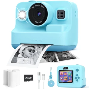 Kids Camera Instant Print,1080P Kids Instant Cameras that Print Photos,Christmas Birthday Gifts for Girls Age 3-12,Portable Toy for 3 4 5 6 7 8 9 10 Year Old Girls Boys-Blue Kids Camera Instant Print,1080P Kids Instant Cameras that Print Photos,Christmas Birthday Gifts for Girls Age 3-12,Portable Toy for 3 4 5 6 7 8 9 10 Year Old Girls Boys-Blue