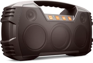 Outdoor Bluetooth Speaker, IPX7 Waterproof, 90W Peak, 32H, Dark Brown Floating design, deep bass, TWS stereo, portable handle, rugged build for pool days, beach trips, kayaking, and hiking Outdoor Bluetooth Speaker, IPX7 Waterproof, 90W Peak, 32H, Dark Brown Floating design, deep bass, TWS stereo, portable handle, rugged build for pool days, beach trips, kayaking, and hiking