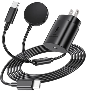 2 in 1 for Samsung Watch and Phone Charger and 25W USB C Fast Charger Compatible with Galaxy Watch 8/8 Classic/Ultra/7/6/6 Classic/5 Pro/5/4/4 classic/3/Active2/FE & Galaxy S26 & iPhone 2 in 1 for Samsung Watch and Phone Charger and 25W USB C Fast Charger Compatible with Galaxy Watch 8/8 Classic/Ultra/7/6/6 Classic/5 Pro/5/4/4 classic/3/Active2/FE & Galaxy S26 & iPhone