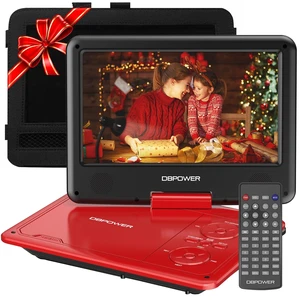 11.5" Portable DVD Player, 5-Hour Built-in Rechargeable Battery, 9" Swivel Screen, Support CD/DVD/SD Card/USB, Remote Control, 1.8 Meter Car Charger, Power Adaptor and Car Headrest (Red) 11.5" Portable DVD Player, 5-Hour Built-in Rechargeable Battery, 9" Swivel Screen, Support CD/DVD/SD Card/USB, Remote Control, 1.8 Meter Car Charger, Power Adaptor and Car Headrest (Red)