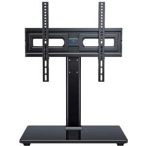Universal Swivel TV Stand Legs for 32-65 inch TVs up to 88lbs, Height Adjustable Table Top Stand Base, Television Mount Stands with Tempered Glass Base, Universal VESA 400x400mm, PSTVS17 Universal Swivel TV Stand Legs for 32-65 inch TVs up to 88lbs, Height Adjustable Table Top Stand Base, Television Mount Stands with Tempered Glass Base, Universal VESA 400x400mm, PSTVS17