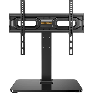 Tabletop TV Stand, Universal TV Stand for 2360 Inch LCD/LED/OLED TVs, Height-Adjustable TV Mount Stand with Tempered Glass Base & Cable Management, VESA 400x400mm, PGTVS02 Tabletop TV Stand, Universal TV Stand for 2360 Inch LCD/LED/OLED TVs, Height-Adjustable TV Mount Stand with Tempered Glass Base & Cable Management, VESA 400x400mm, PGTVS02