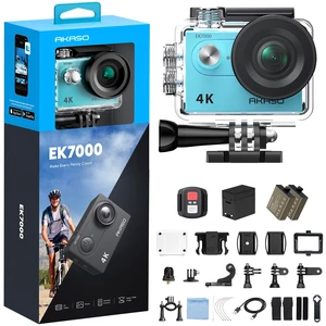 EK7000 4K30FPS 20MP WiFi Action Camera with EIS Ultra HD 131FT Waterproof Underwater Camera Remote Control 4X Zoom Support External Microphone Blue EK7000 4K30FPS 20MP WiFi Action Camera with EIS Ultra HD 131FT Waterproof Underwater Camera Remote Control 4X Zoom Support External Microphone Blue