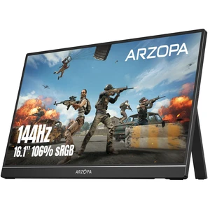 16.1'' 144Hz Portable Gaming Monitor 106% sRGB - Z1FC 1080P FHD Kickstand Portable Monitor with HDR, Ultra Slim, Eye Care, External Second Screen for Laptop, PC, PS5, Mac, Xbox 16.1'' 144Hz Portable Gaming Monitor 106% sRGB - Z1FC 1080P FHD Kickstand Portable Monitor with HDR, Ultra Slim, Eye Care, External Second Screen for Laptop, PC, PS5, Mac, Xbox