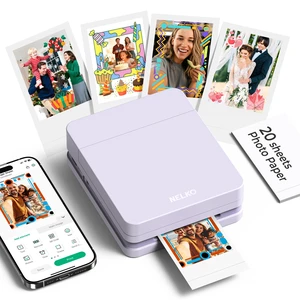 PP01 Photo Printer, 2x3 Portable Photo Printer, Mini Printer, Purple Instant Color Inkjet Printer for Smartphone, Sticky-Back Photos, Bluetooth Compatible with iOS & Android, AI App Editing PP01 Photo Printer, 2x3 Portable Photo Printer, Mini Printer, Purple Instant Color Inkjet Printer for Smartphone, Sticky-Back Photos, Bluetooth Compatible with iOS & Android, AI App Editing