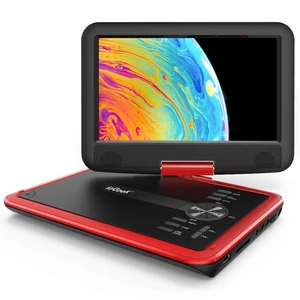 11.5" Portable DVD Player, 9.5" HD Screen, Car Travel, Red Kids Entertainment, 5-Hour Battery, USB/SD Playback, TV Sync, Region Free, Resume Playback, DVD/CD Formats 11.5" Portable DVD Player, 9.5" HD Screen, Car Travel, Red Kids Entertainment, 5-Hour Battery, USB/SD Playback, TV Sync, Region Free, Resume Playback, DVD/CD Formats