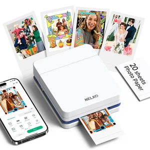 PP01 Photo Printer, 2x3 Portable Photo Printer, Mini Printer, White Instant Color Inkjet Printer for Smartphone, Sticky-Back Photos, Bluetooth Compatible with iOS & Android, AI App Editing PP01 Photo Printer, 2x3 Portable Photo Printer, Mini Printer, White Instant Color Inkjet Printer for Smartphone, Sticky-Back Photos, Bluetooth Compatible with iOS & Android, AI App Editing