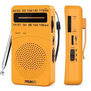 J-166 Portable Radio AM FM, Battery Operated Radio Tuning Light, Back Clip, Layard, Excellent Reception, AM FM Radios Portable, Transistor Radios J-166 Portable Radio AM FM, Battery Operated Radio Tuning Light, Back Clip, Layard, Excellent Reception, AM FM Radios Portable, Transistor Radios