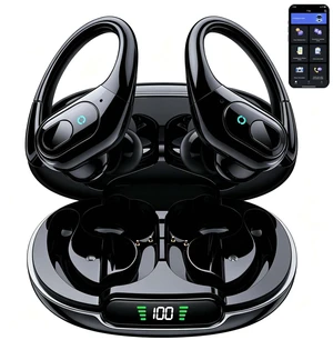 Active Noise Cancelling Earbuds Wireless Bluetooth Headphones Ear Buds 90Hrs Playback Stereo Bass Earphones with Mic Over-Ear Hooks IPX7 Waterproof Headset Active Noise Cancelling Earbuds Wireless Bluetooth Headphones Ear Buds 90Hrs Playback Stereo Bass Earphones with Mic Over-Ear Hooks IPX7 Waterproof Headset