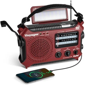 KA500RED 5-Way Powered Emergency AM/FM/SW Weather Alert Radio, Red KA500RED 5-Way Powered Emergency AM/FM/SW Weather Alert Radio, Red