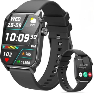 Smartwatch with 1.83 inches Screen, 120 Workout Modes, Bluetooth Call & Alarm Clock, IP67 Waterproof Smart Watch with Heart Rate, Sleep Tracker for iPhone, Android (Black) Smartwatch with 1.83 inches Screen, 120 Workout Modes, Bluetooth Call & Alarm Clock, IP67 Waterproof Smart Watch with Heart Rate, Sleep Tracker for iPhone, Android (Black)