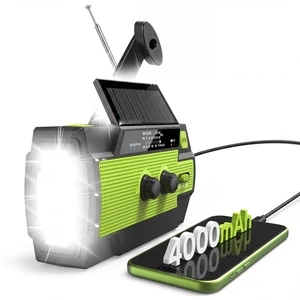 Emergency Crank Radio with 3-Mode Flashlight & Reading Lamp 4000mAh/14800mWh, NOAA/AM/FM Emergency Weather Radio, SOS Alarm, Cranked, Solar, USB-C Cable, for Power Outage, Emergencies Emergency Crank Radio with 3-Mode Flashlight & Reading Lamp 4000mAh/14800mWh, NOAA/AM/FM Emergency Weather Radio, SOS Alarm, Cranked, Solar, USB-C Cable, for Power Outage, Emergencies