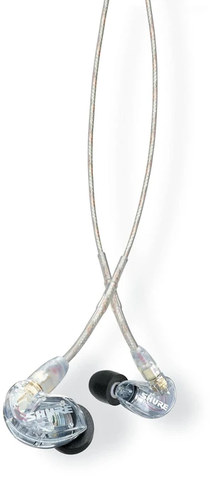 SE215 PRO Sound Isolating Wired Earbuds - Clear Professional in-ear monitors with deep bass, single dynamic driver, secure fit, detachable cable and carrying case SE215 PRO Sound Isolating Wired Earbuds - Clear Professional in-ear monitors with deep bass, single dynamic driver, secure fit, detachable cable and carrying case