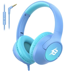Kids Headphones Wired for School, 3.5mm Plug, Light Blue Over Ear Kid Headphone with Cord/Mic, 85/94dB Volume Limit Headphones for Classroom Chromebook Toddler Tablet Airplane Travel Kids Headphones Wired for School, 3.5mm Plug, Light Blue Over Ear Kid Headphone with Cord/Mic, 85/94dB Volume Limit Headphones for Classroom Chromebook Toddler Tablet Airplane Travel