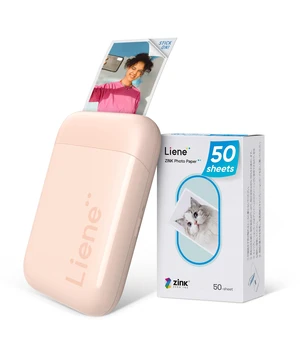 Pearl K100 Photo Printer, 2x3 Mini Instant Portable Color Mono Picture Printer 50 Zink Adhesive Paper, Bluetooth 5.2, Compatible w/iOS & Android, Small Photo Maker for iPhone, Smartphones, Pink Pearl K100 Photo Printer, 2x3 Mini Instant Portable Color Mono Picture Printer 50 Zink Adhesive Paper, Bluetooth 5.2, Compatible w/iOS & Android, Small Photo Maker for iPhone, Smartphones, Pink