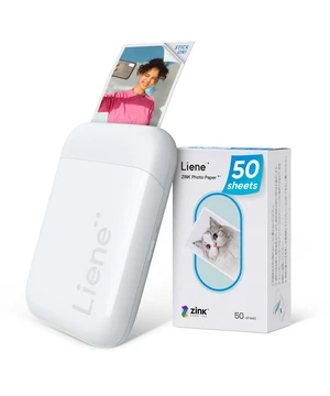 Pearl K100 2x3 Photo Printer, Mini Instant Portable Color Picture Printer Bundle 50 Zink Adhesive Paper, Bluetooth 5.2 Compatible w/iOS & Android Small Phone Sticker for iPhone Smartphone White Pearl K100 2x3 Photo Printer, Mini Instant Portable Color Picture Printer Bundle 50 Zink Adhesive Paper, Bluetooth 5.2 Compatible w/iOS & Android Small Phone Sticker for iPhone Smartphone White