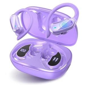 Wireless Bluetooth 5.4 Headphones, Fast Charging Stereo Earphones with Noise Cancelling Mic, IPX7 Waterproof and Comfort Fit Ear Buds for Fitness, Workouts (Purple) Wireless Bluetooth 5.4 Headphones, Fast Charging Stereo Earphones with Noise Cancelling Mic, IPX7 Waterproof and Comfort Fit Ear Buds for Fitness, Workouts (Purple)