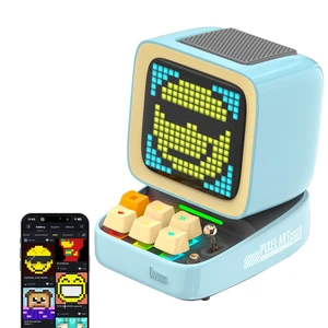 Ditoo Retro Pixel Art 15W Bluetooth Speaker,Cute Speaker with Alarm,White Noise & Mini Games,Iconic Desk Setup Speaker with 16X16 LED App Controlled Front Screen,Gifts for Anyone (Blue) Ditoo Retro Pixel Art 15W Bluetooth Speaker,Cute Speaker with Alarm,White Noise & Mini Games,Iconic Desk Setup Speaker with 16X16 LED App Controlled Front Screen,Gifts for Anyone (Blue)