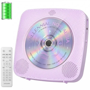 CD Player Portable Bluetooth CD Players for Home Rechargeable Desktop Wall Mountable Portable CD Player Dual Speakers 1800mAh Boombox FM Radio MP3 Music Player Small CD Player CD Player Portable Bluetooth CD Players for Home Rechargeable Desktop Wall Mountable Portable CD Player Dual Speakers 1800mAh Boombox FM Radio MP3 Music Player Small CD Player