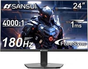 24 Inch Gaming Monitor 180Hz, DP 1.4 & HDMI 2.0 Ports High Refresh Rate Computer Monitor, Racing FPS RTS Modes, 1ms Response Time 110% sRGB (ES-G24F4, HDMI Cable Included) 24 Inch Gaming Monitor 180Hz, DP 1.4 & HDMI 2.0 Ports High Refresh Rate Computer Monitor, Racing FPS RTS Modes, 1ms Response Time 110% sRGB (ES-G24F4, HDMI Cable Included)