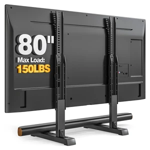 Universal TV Stand Legs Mount for 24-80 inch TVs Height Adjustable Table Top TV Base Holds up to 150 lbs, Replacement TV Feet with Cable Management, Max VESA 800x500mm Universal TV Stand Legs Mount for 24-80 inch TVs Height Adjustable Table Top TV Base Holds up to 150 lbs, Replacement TV Feet with Cable Management, Max VESA 800x500mm