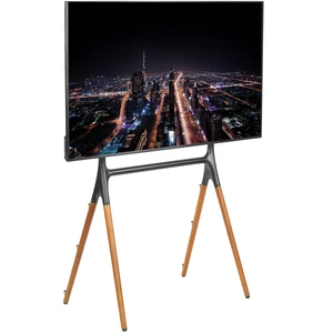 Dark Wood Easel TV Stand for 49 to 70 inch Screens, STAND-TV70A Articulating Artistic Studio Display Stand, Adjustable TV Mount with Swivel, 4 Leg Base, Max VESA 600x400, Holds 88 lbs Dark Wood Easel TV Stand for 49 to 70 inch Screens, STAND-TV70A Articulating Artistic Studio Display Stand, Adjustable TV Mount with Swivel, 4 Leg Base, Max VESA 600x400, Holds 88 lbs