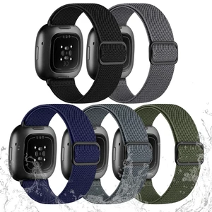 Stretchy Bands Compatible with Fitbit Versa 4/Sense 2/Sense/Versa 3 Water-Resistant Elastic Bands Compatible with Fitbit Versa 4 Bands for Men, Adjustable Strap for Sense 2/Sense/Versa 3,5Pack Stretchy Bands Compatible with Fitbit Versa 4/Sense 2/Sense/Versa 3 Water-Resistant Elastic Bands Compatible with Fitbit Versa 4 Bands for Men, Adjustable Strap for Sense 2/Sense/Versa 3,5Pack