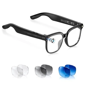 AI Smart Glasses with Camera, 4K Video & Real-Time Translation Bluetooth glasses with object recognition and open-ear speakers designed for meetings, travel, learning and daily lifestyle AI Smart Glasses with Camera, 4K Video & Real-Time Translation Bluetooth glasses with object recognition and open-ear speakers designed for meetings, travel, learning and daily lifestyle