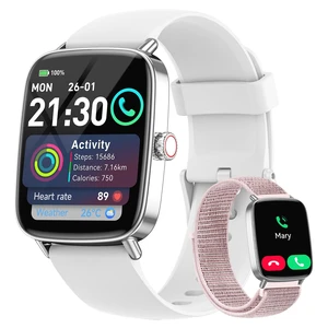 Smart Watches for Women (2 Bands), 1.85" HD Smartwatch for Android iPhone with Bluetooth Calls, Heart Rate SpO2 Sleep Monitor, 120+ Sports Modes, IP68 Waterproof, 7-Day Battery & More Smart Watches for Women (2 Bands), 1.85" HD Smartwatch for Android iPhone with Bluetooth Calls, Heart Rate SpO2 Sleep Monitor, 120+ Sports Modes, IP68 Waterproof, 7-Day Battery & More