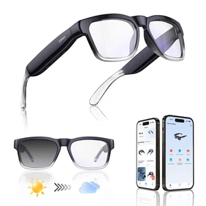 AI Smart Glasses, Photochromic Z87+ Audio Open Ear Bluetooth Sunglasses HiFi Speaker, 165Language Translation, ChatGPT AI, 10H Playtime, Voice Ctrl, Hands-Free Calls & Music, Daily & Travel Use AI Smart Glasses, Photochromic Z87+ Audio Open Ear Bluetooth Sunglasses HiFi Speaker, 165Language Translation, ChatGPT AI, 10H Playtime, Voice Ctrl, Hands-Free Calls & Music, Daily & Travel Use