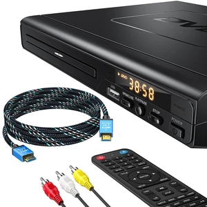DVD Players for TV with HDMI that Play All Regions Simple DVD Player with Easy Operation, CD Player for Home Stereo System, Included HDMI and RCA Cable, 10ft HDMICable DVD Players for TV with HDMI that Play All Regions Simple DVD Player with Easy Operation, CD Player for Home Stereo System, Included HDMI and RCA Cable, 10ft HDMICable